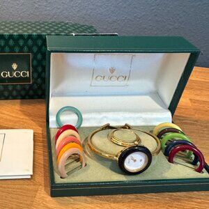 Gucci Vintage Interchangeable Bezle Watch